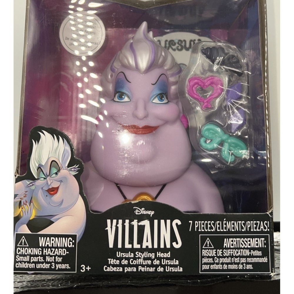 Disney Villains Ursula Styling Head Just Play Little Mermaid Set(2.50-b57)